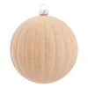 Beige Fluwelen Kerstbal Met Reliëf