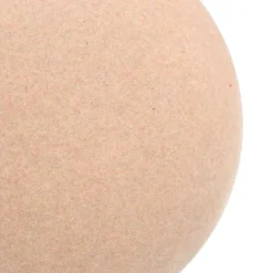 Beige Fluwelen Kerstbal Onbreekbaar