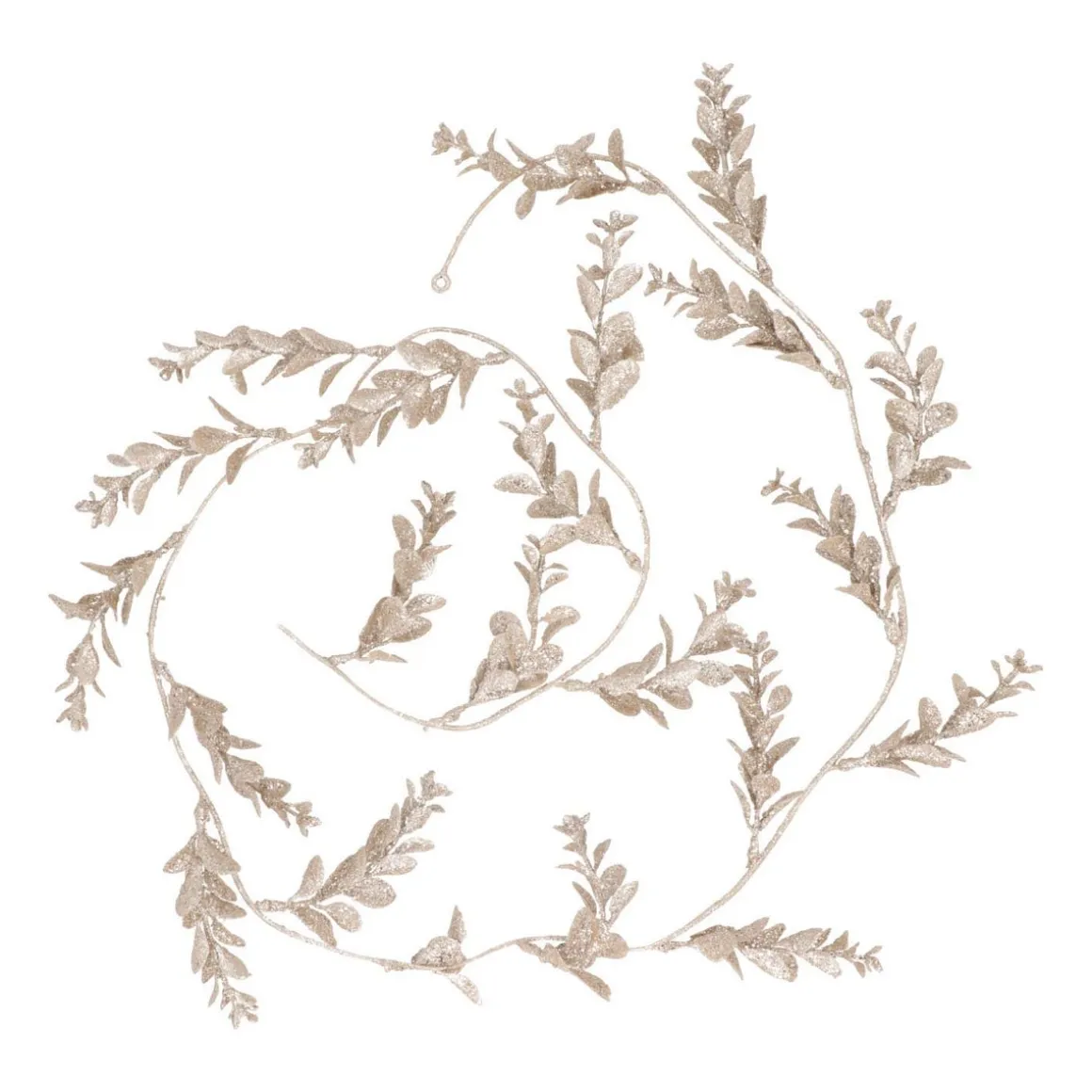 Blaadjes Slinger Met Glitter | Taupe | 270 Cm