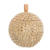 Bling Kerstbal 7,5cm Champagne