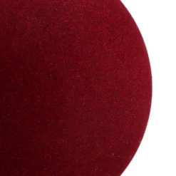 Bordeauxrode Fluwelen Kerstbal Onbreekbaar