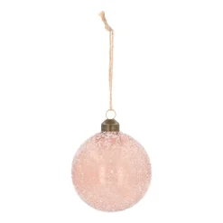 Bruine Kerstbal Met Handgemaakte Spikkels