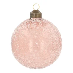 Bruine Kerstbal Met Handgemaakte Spikkels