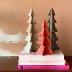 3D Porseleinen Kerstboom | Mintgroen | 28 Cm