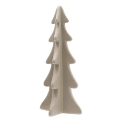 3D Porseleinen Kerstboom | Taupe| 28 Cm