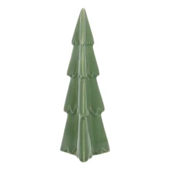 3D Porseleinen Kerstboom | Groen | 22 Cm