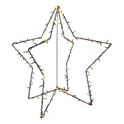 3D Staande Ster Met LED | 80 Cm | Timer | Buiten