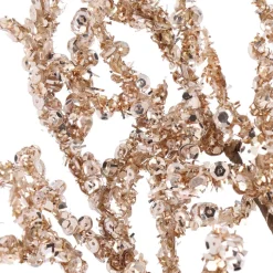 Decoratietak Met Pailletten | Goud | Kunststof | 43 Cm