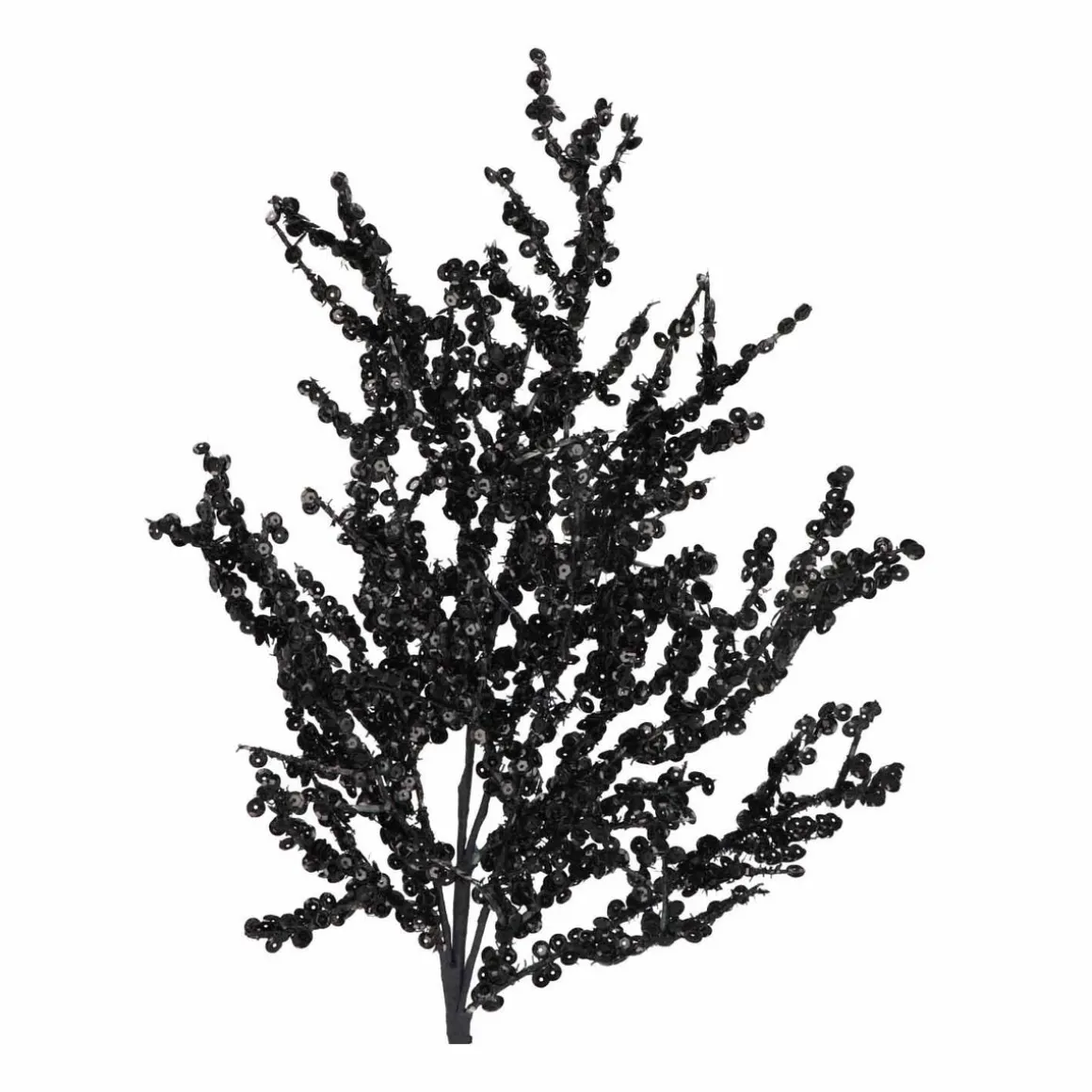 Decoratietak Met Pailletten | Zwart | Kunststof | 43 Cm
