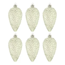 Dennenappels 6 St | Eucalyptus | Kunststof | 9 Cm