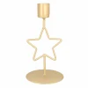 Dinerkaarshouder Met Ster | 15 Cm | Mat Goud | Metaal