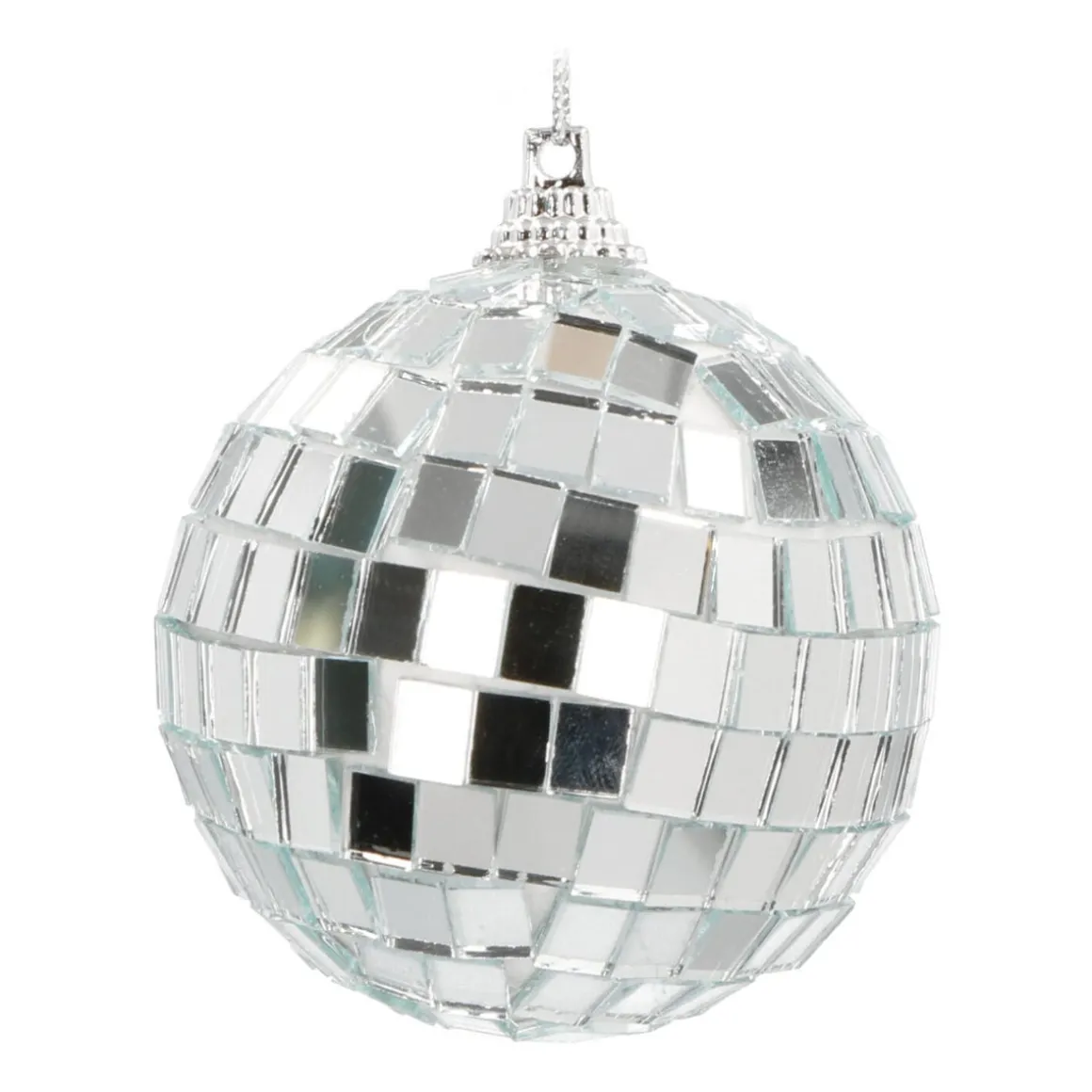 Disco Kerstbal | Zilver | 6 Cm