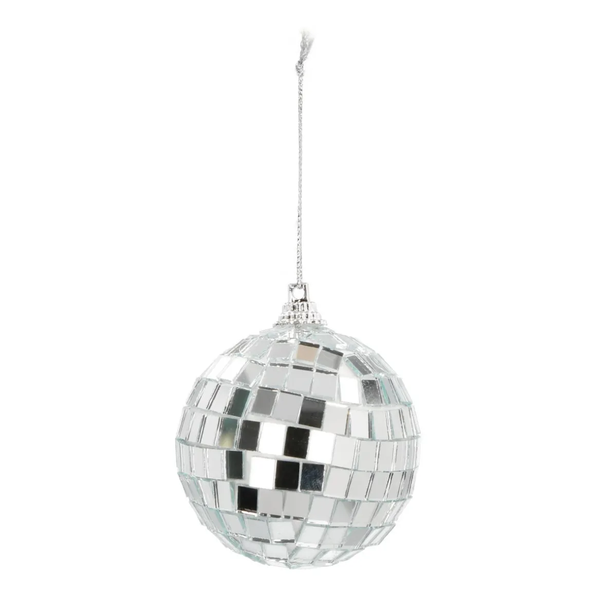 Disco Kerstbal | Zilver | 6 Cm