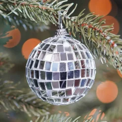 Disco Kerstbal | Zilver | 6 Cm