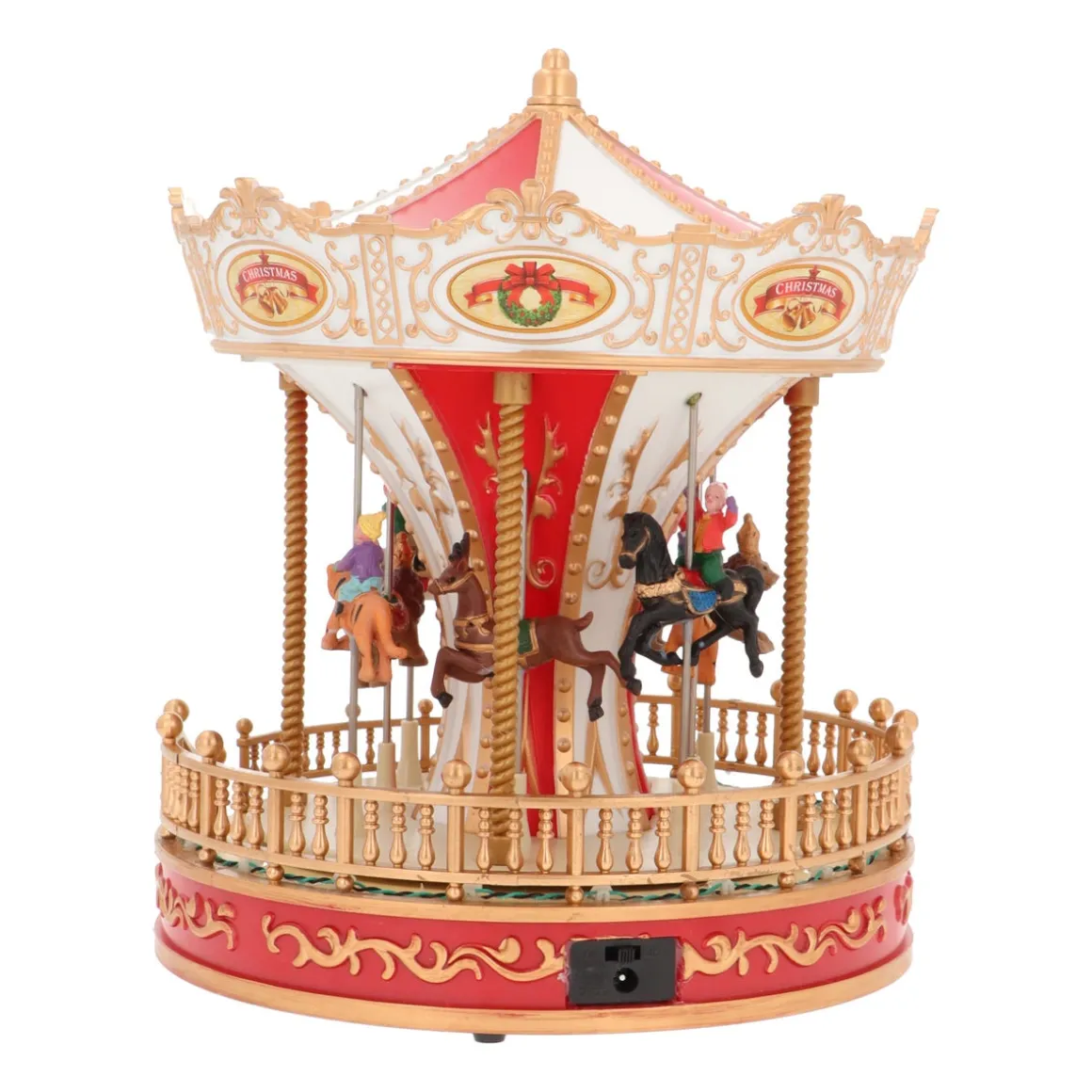 Draaimolen Met Kerstmuziek En LED-verlichting