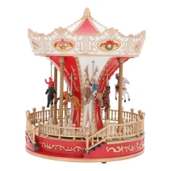 Draaimolen Met Kerstmuziek En LED-verlichting