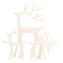 Elegant Wit Rendier Met Kop Omhoog