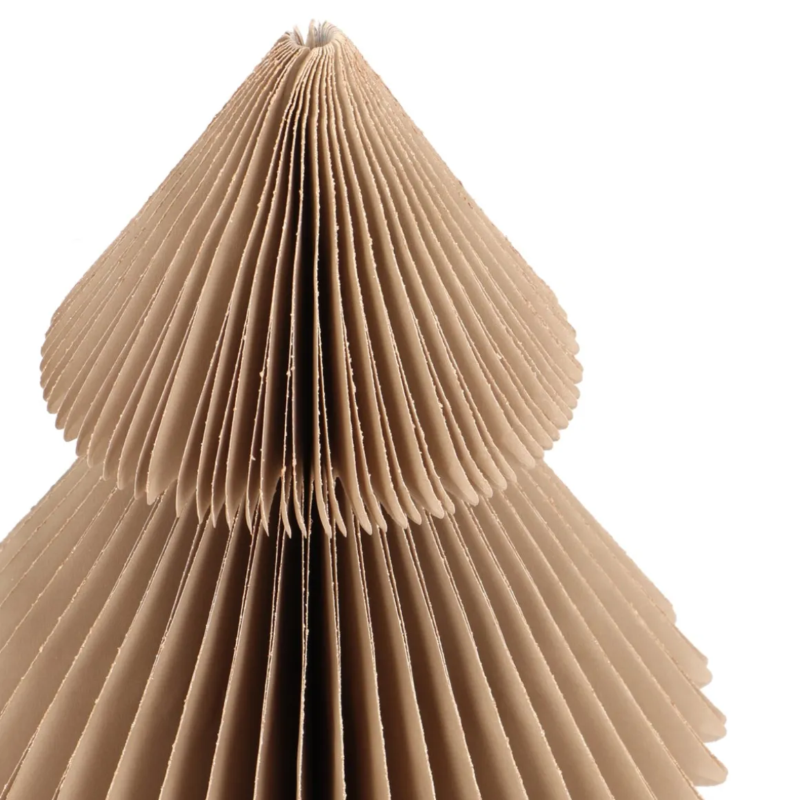 Elegante Taupe Papieren Glitterkerstboom