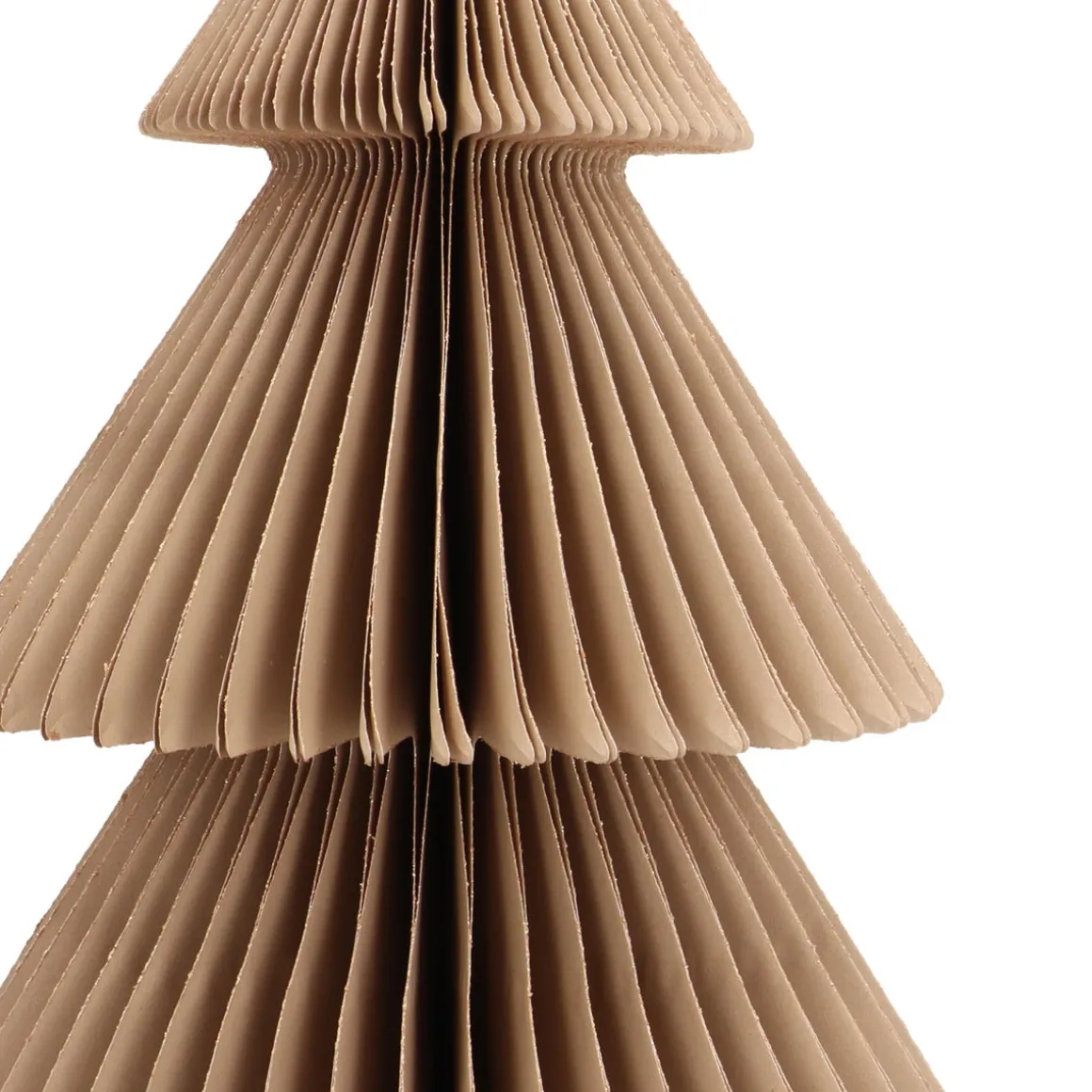 Elegante Taupe Papieren Glitterkerstboom