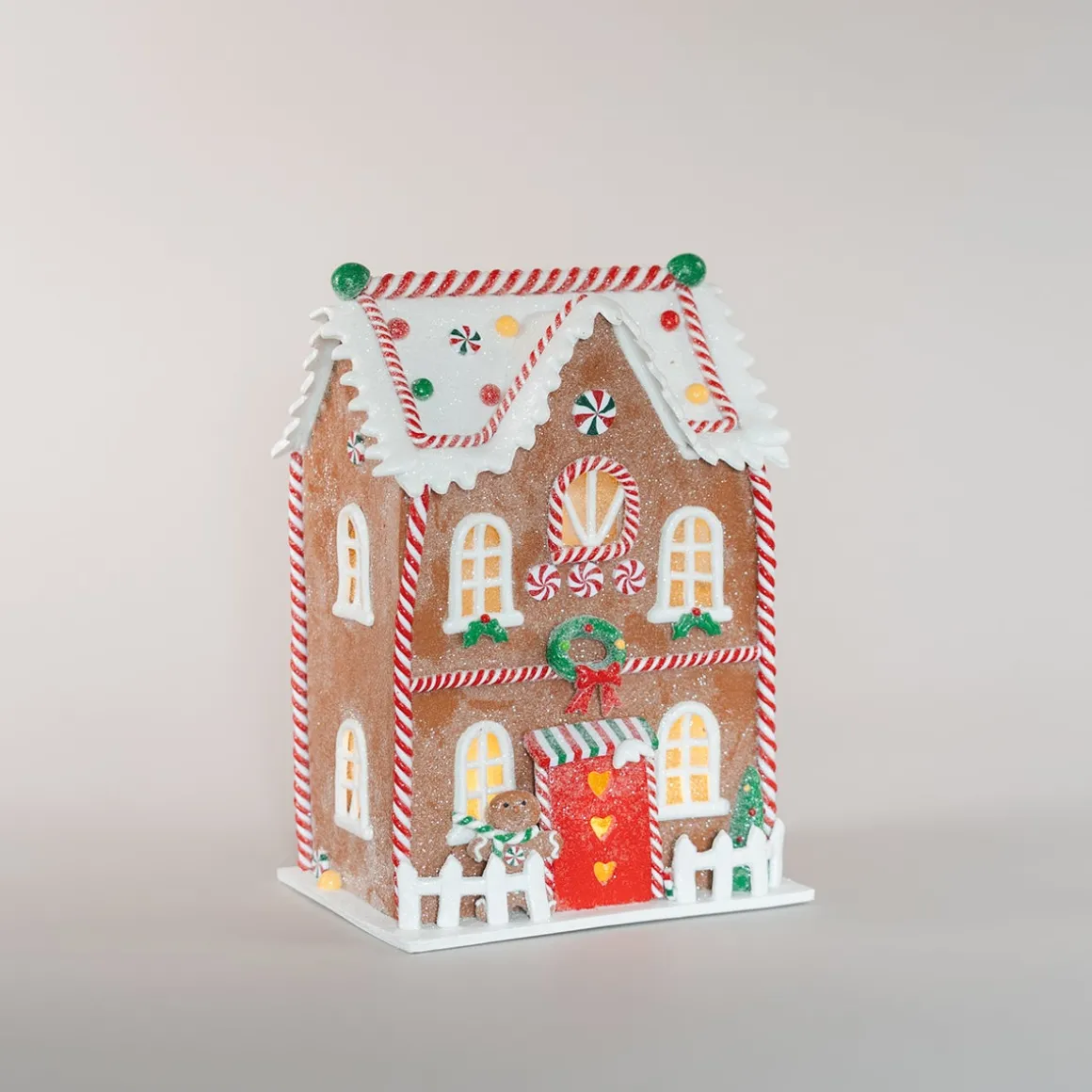 Gedetailleerd XL Peperkoek Huis Met LED Verlichting