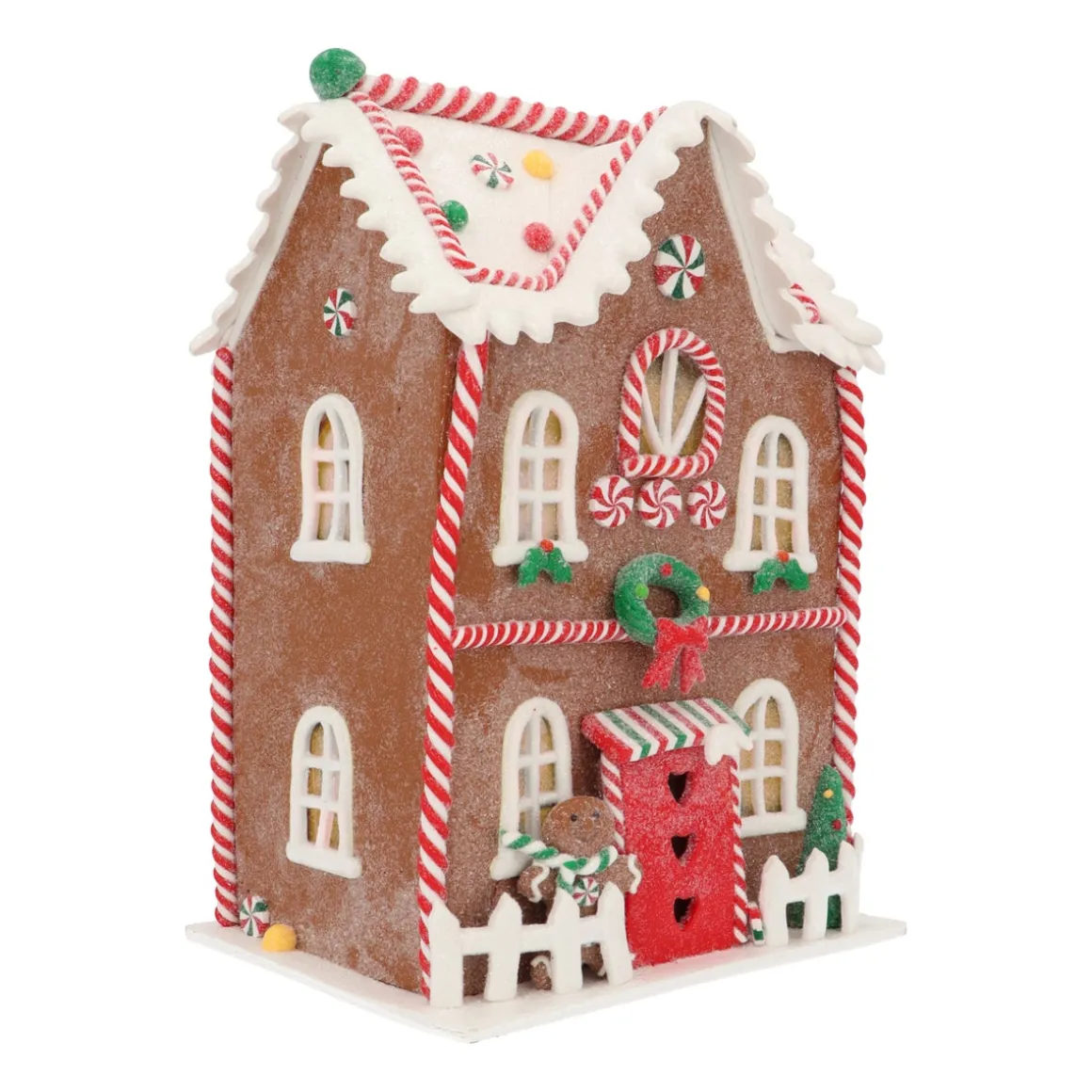 Gedetailleerd XL Peperkoek Huis Met LED Verlichting