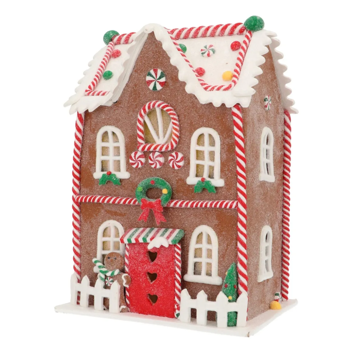 Gedetailleerd XL Peperkoek Huis Met LED Verlichting