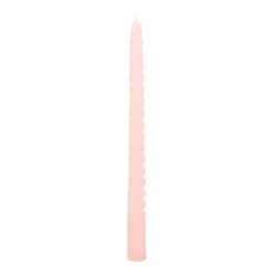Gedraaide Kaarsen 4 St | Roze | 25 Cm
