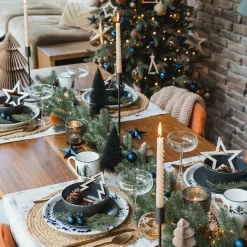 Gedraaide Kaarsen 4 St | Taupe | 25 Cm