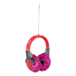 Gekleurde Koptelefoon Kersthanger Voor Een Muzikale Kerst