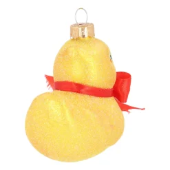 Glazen Badeend Kersthanger Met Glitterdetails