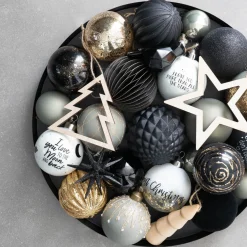 Glazen Kerstbal Met Ijspegels | Cottage Green | 8 Cm