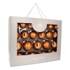 Glazen Kerstballen 44 St | Brons | 5-8 Cm | In Koffer
