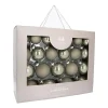 Glazen Kerstballen 44 St | Cottagegreen | 5-8 Cm | In Koffer