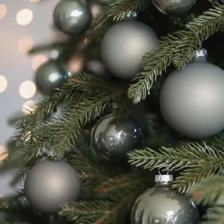 Glazen Kerstballen 44 St | Cottagegreen | 5-8 Cm | In Koffer