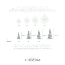 Glazen Kerstballen 44 St | Multi | 5-8 Cm | In Koffer