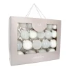 Glazen Kerstballen 44 St | Wit | 5-8 Cm | In Koffer