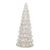 Glazen Kerstboom | Zilver | 8 LED | 27 Cm