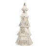 Glazen Kerstboom | Zilver | 10 LED | 27 Cm