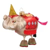 Glazen Kersthanger Circus-olifant | Handgeschilderd | Multi | 11 Cm