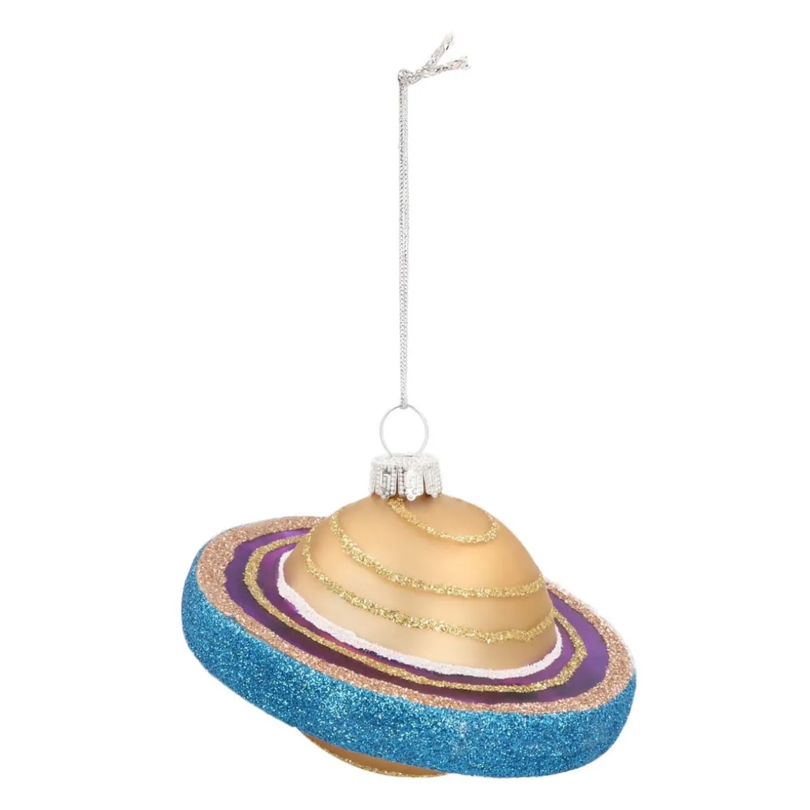 Glazen Kersthanger Planeet | Handgeschilderd | Rood | 9 Cm