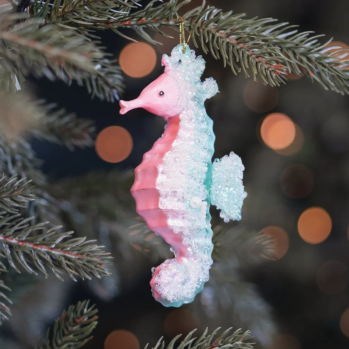 Glazen Kersthanger Zeepaardje | 13 Cm