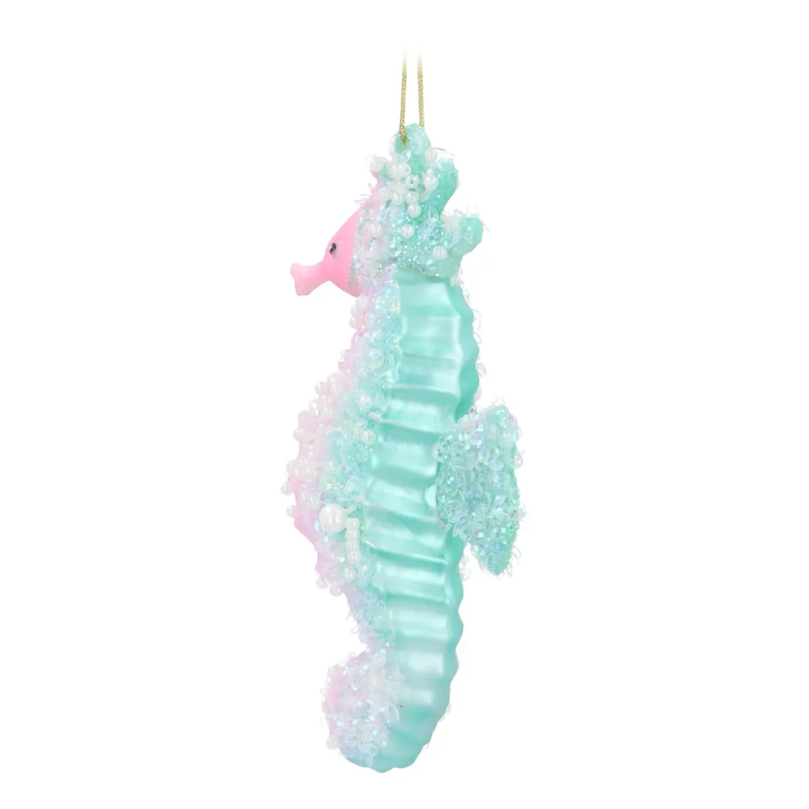 Glazen Kersthanger Zeepaardje | 13 Cm