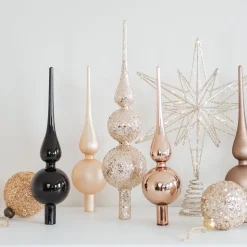 Glazen Lichtgouden Glitterpiek