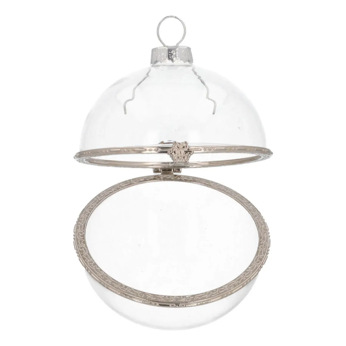 Glazen Transparante Zelf Vulbare Kerstbal 8cm