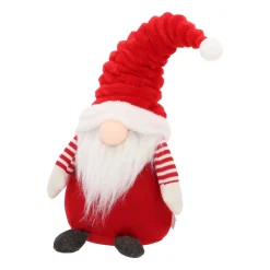 Gnoom In Rode Kerstoutfit Met Buigbare LED Muts