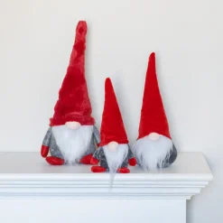 Gnoom Met Puntmuts | Rood | 30 Cm