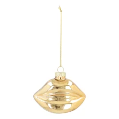 Gouden Glazen Mond Kersthanger