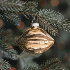 Gouden Glazen Mond Kersthanger