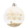Gouden Kerstbal 'Baby's First Christmas'