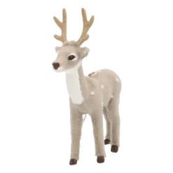 Grijs Hertje 13 Cm Faux Fur